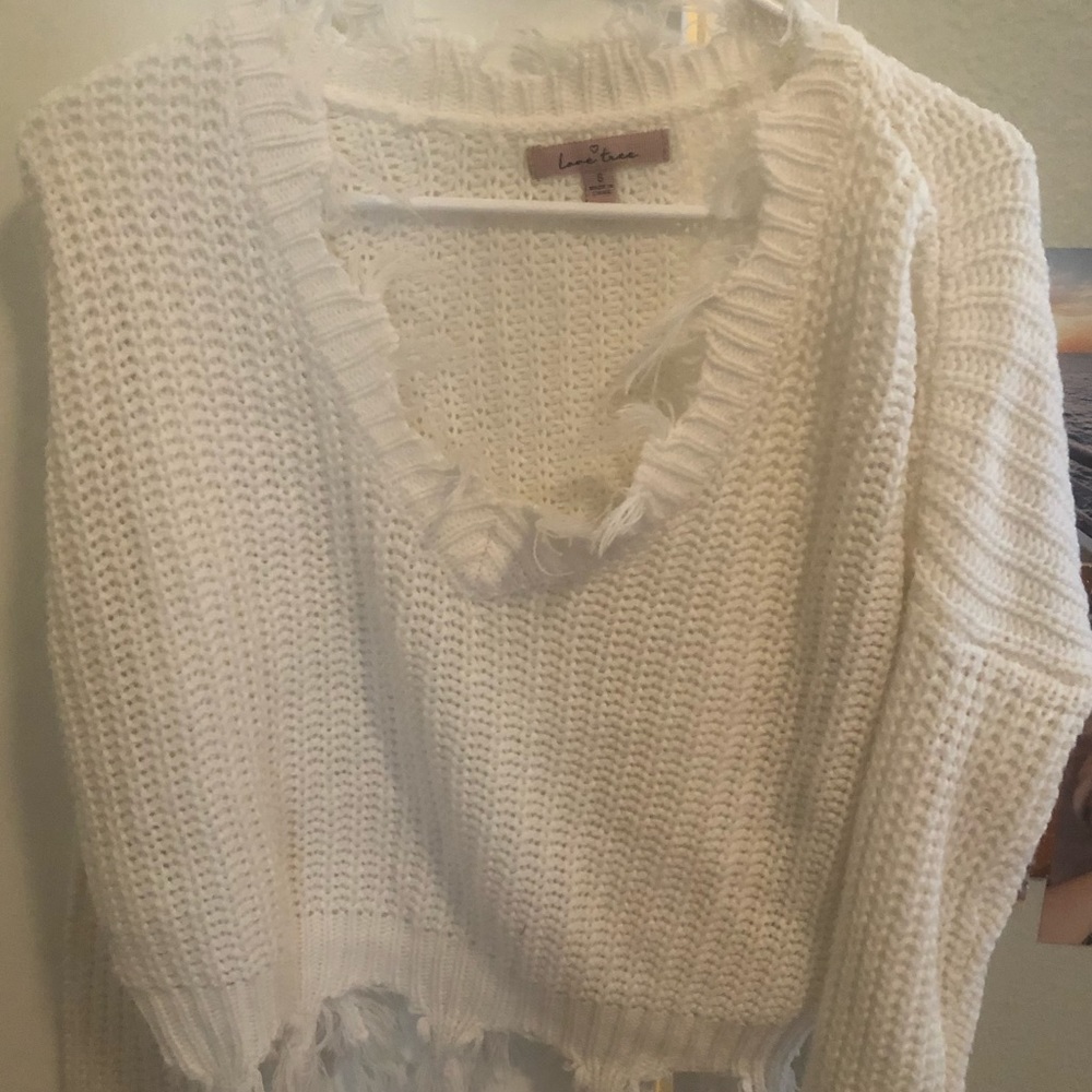 V necked sweater